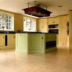 Tiled floors for kitchens