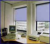 Free hanging window blinds