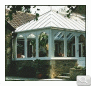 Bespoke Hardwood Conservatory with "swept heads" detail