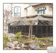 Corner wrap round sunroom