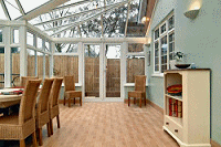 conservatory for extra space for a restaurant or café